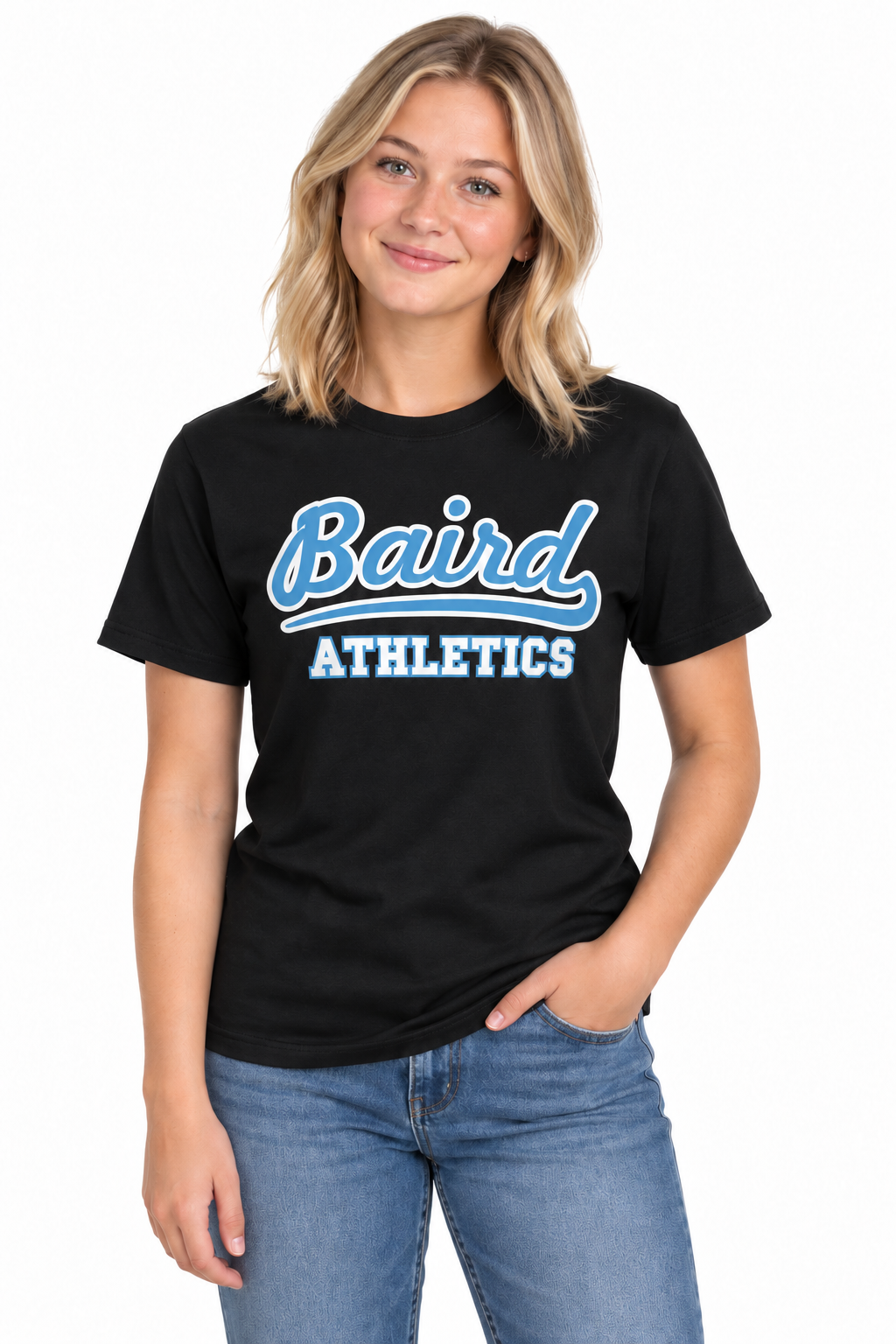Baird Athletics 50/50 Unisex T-Shirt - Black