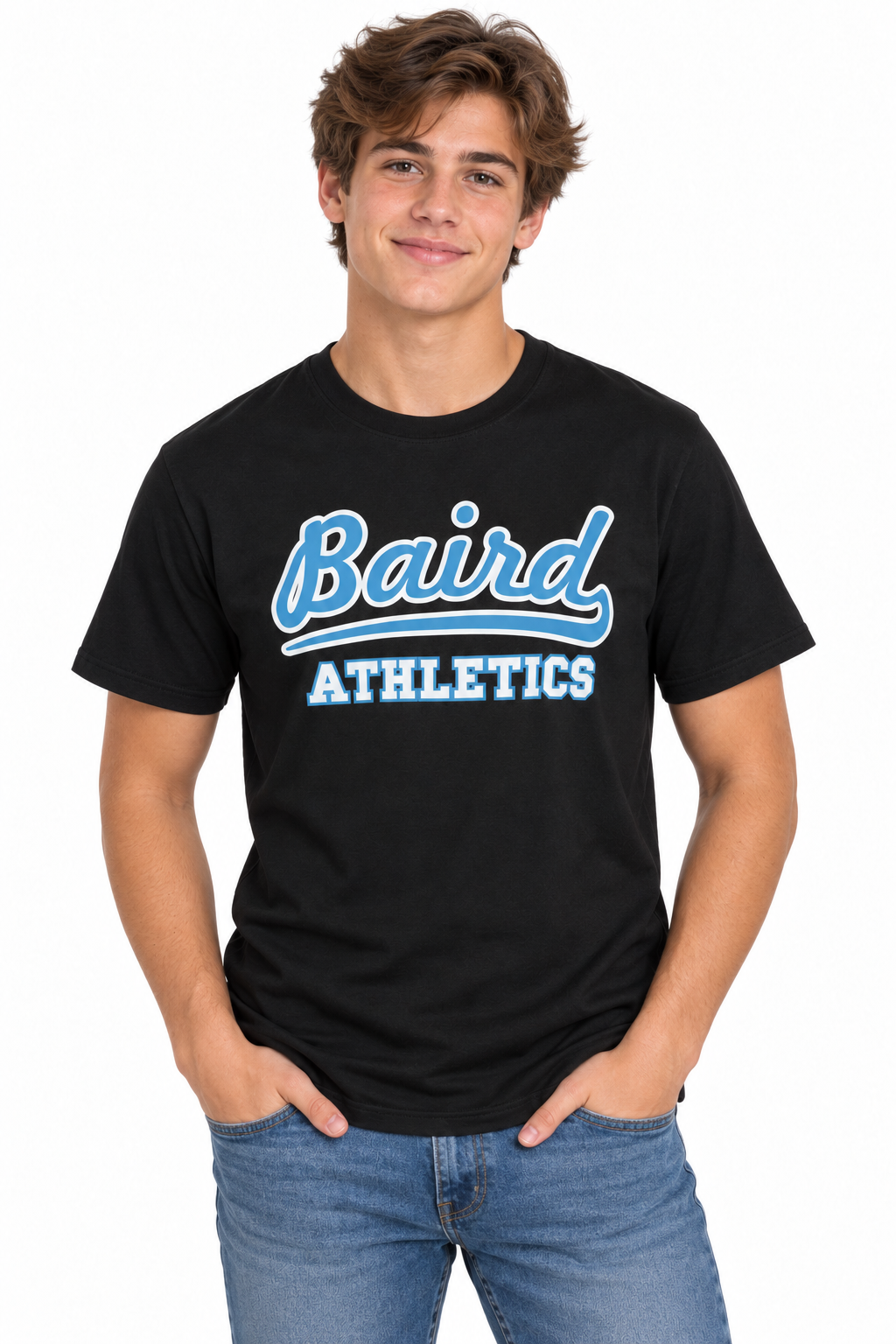Baird Athletics 50/50 Unisex T-Shirt - Black