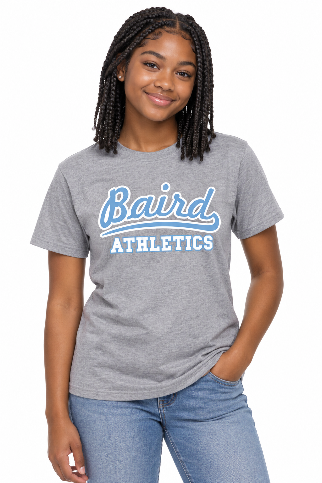 Baird Athletics 50/50 Unisex T-Shirt - Grey
