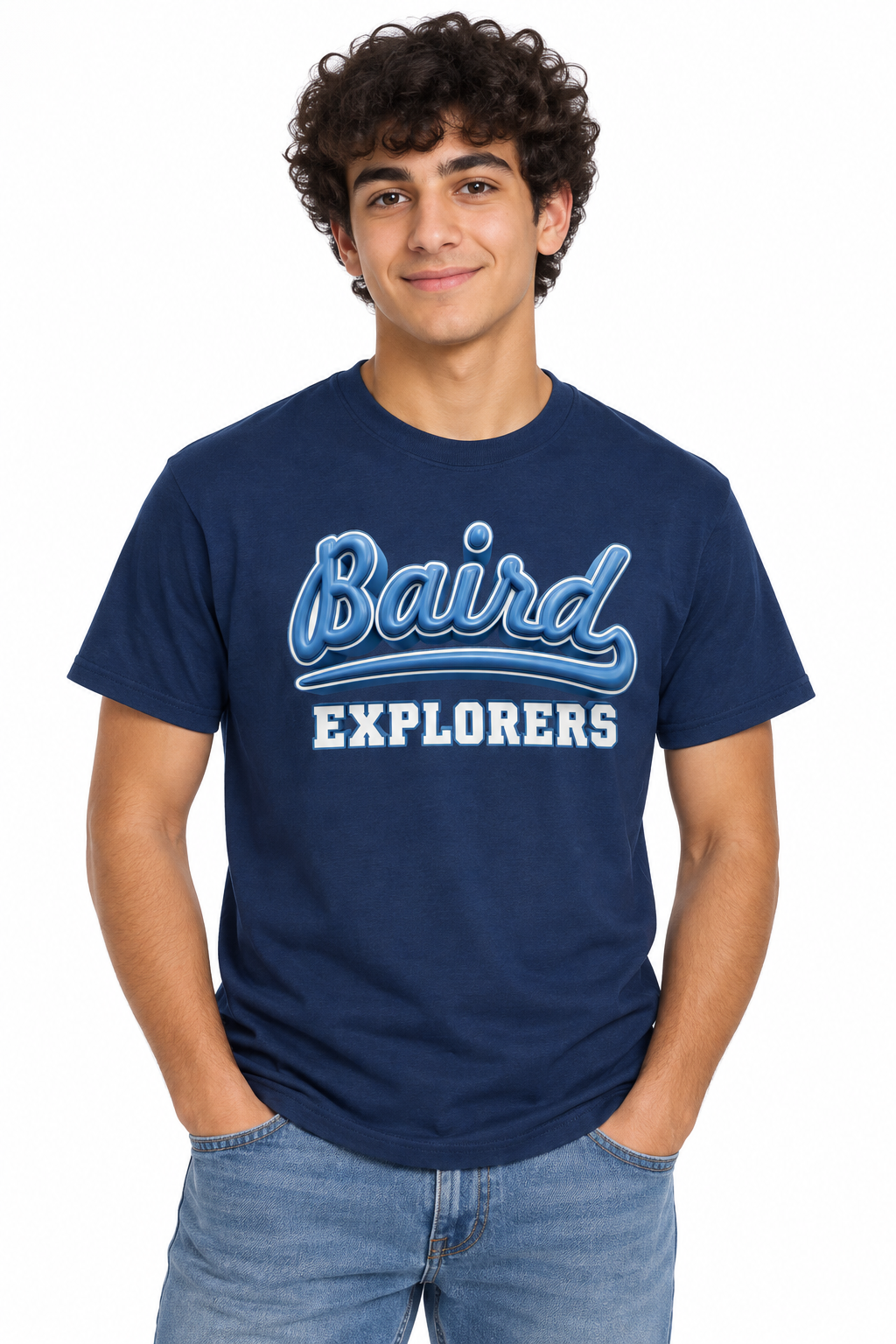 Baird Explorers 50/50 Unisex T-Shirt - Navy