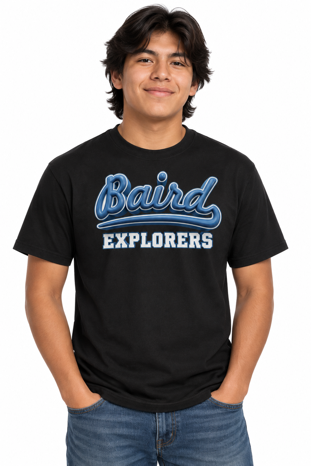 Baird Explorers 50/50 Unisex T-Shirt - Black