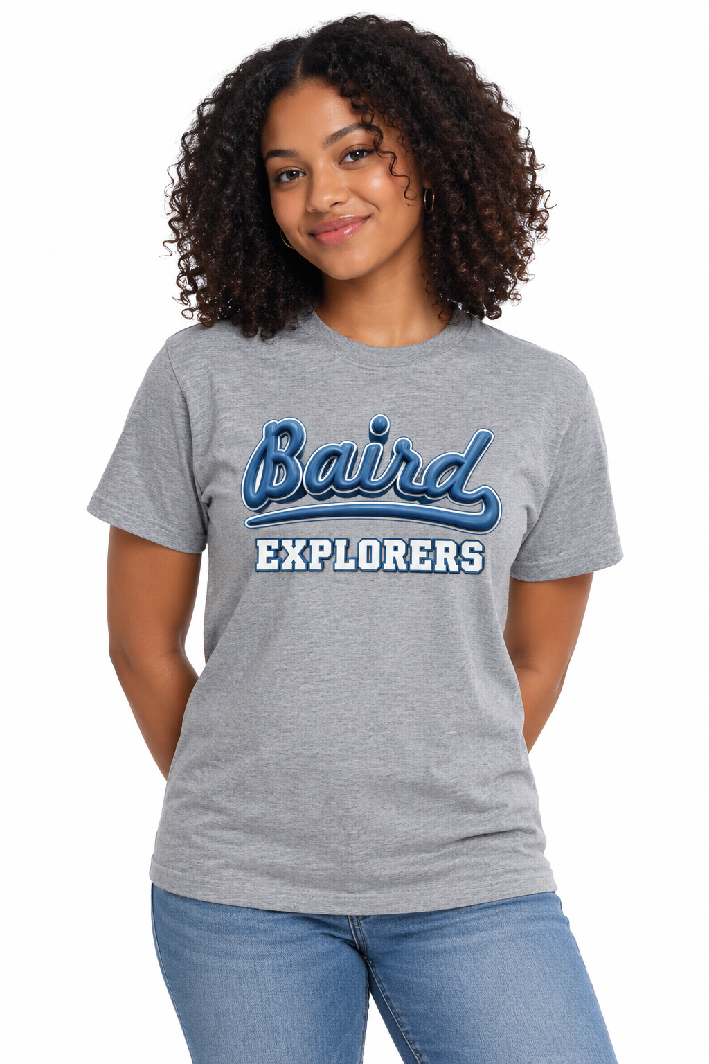 Baird Explorers 50/50 Unisex T-Shirt - Grey