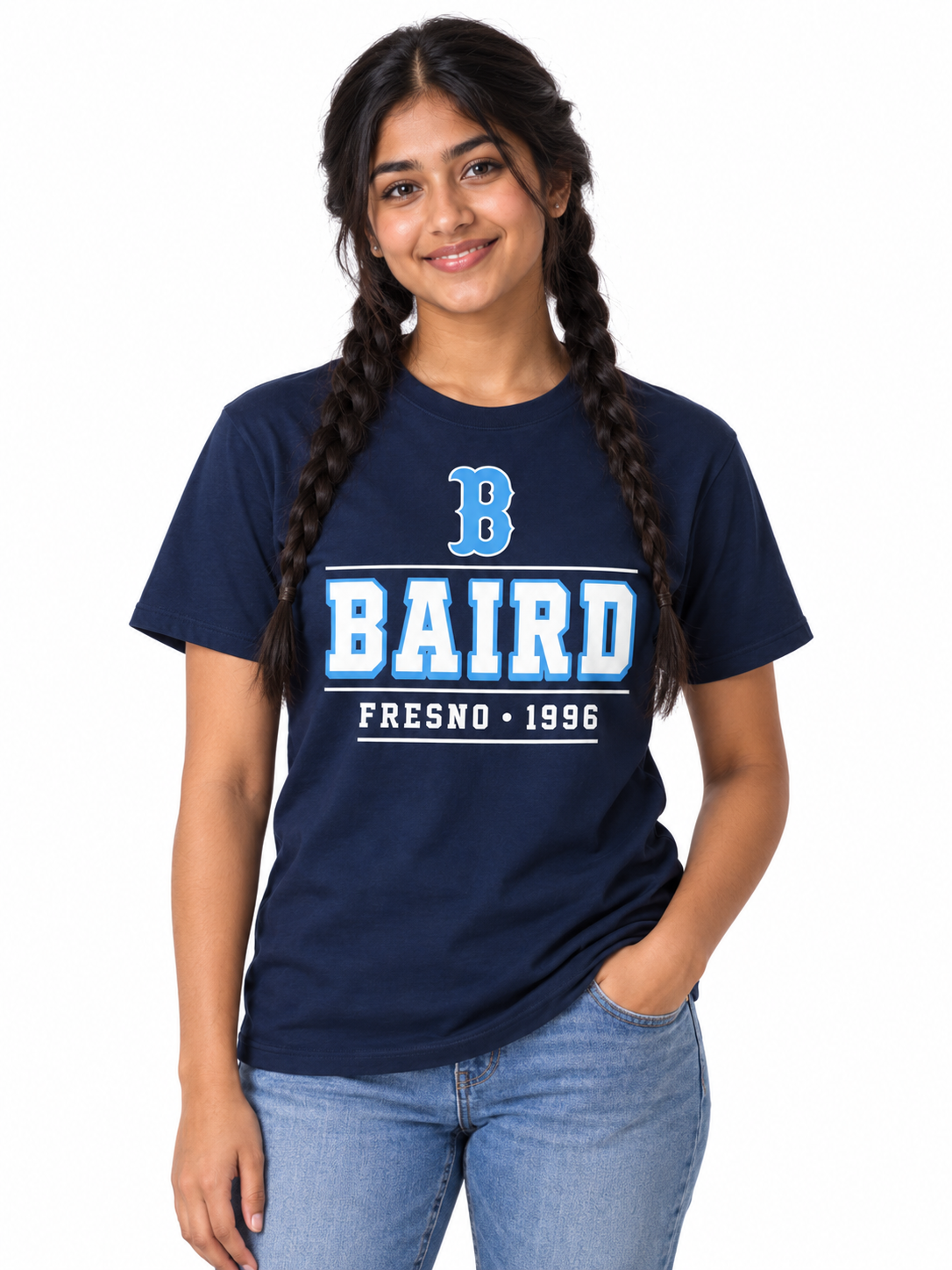 Baird Fresno 1996 Heritage 50/50 Unisex T-Shirt - Navy