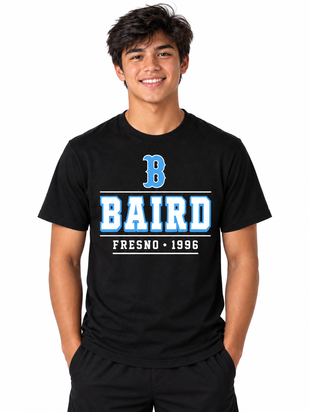 Baird Fresno 1996 Heritage 50/50 Unisex T-Shirt - Black