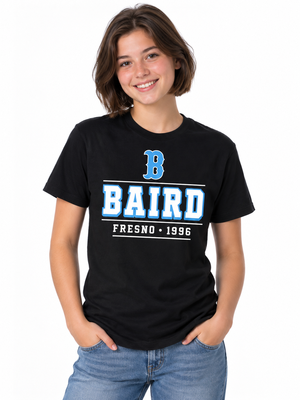 Baird Fresno 1996 Heritage 50/50 Unisex T-Shirt - Black