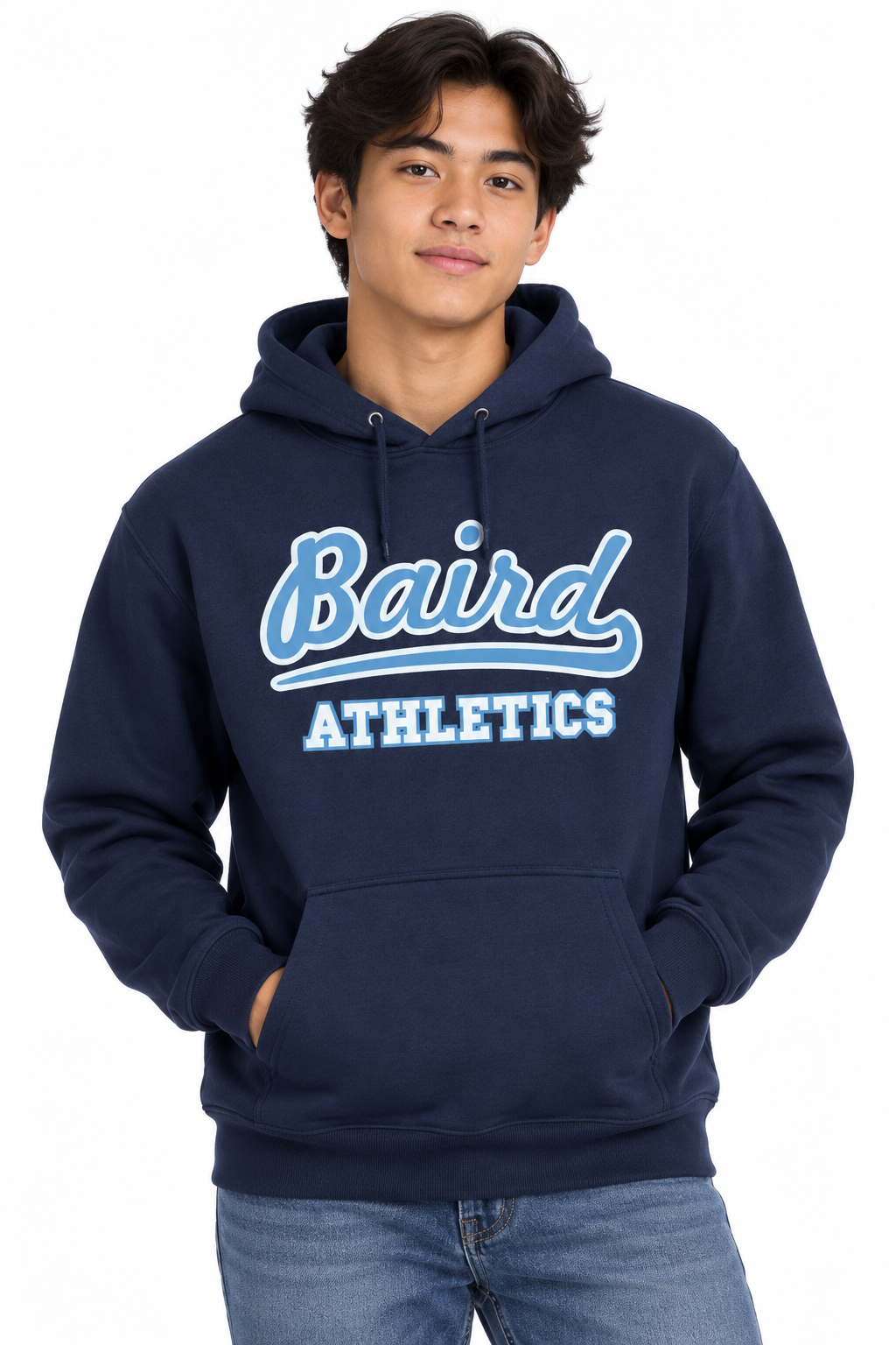 Baird Athletics 50/50 Unisex Pullover Hoodie - Navy