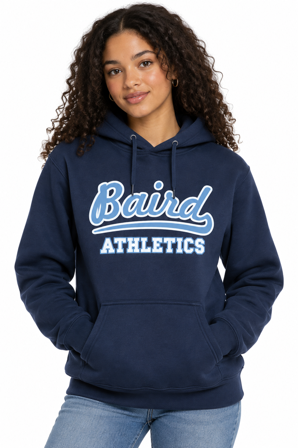 Baird Athletics 50/50 Unisex Pullover Hoodie - Navy