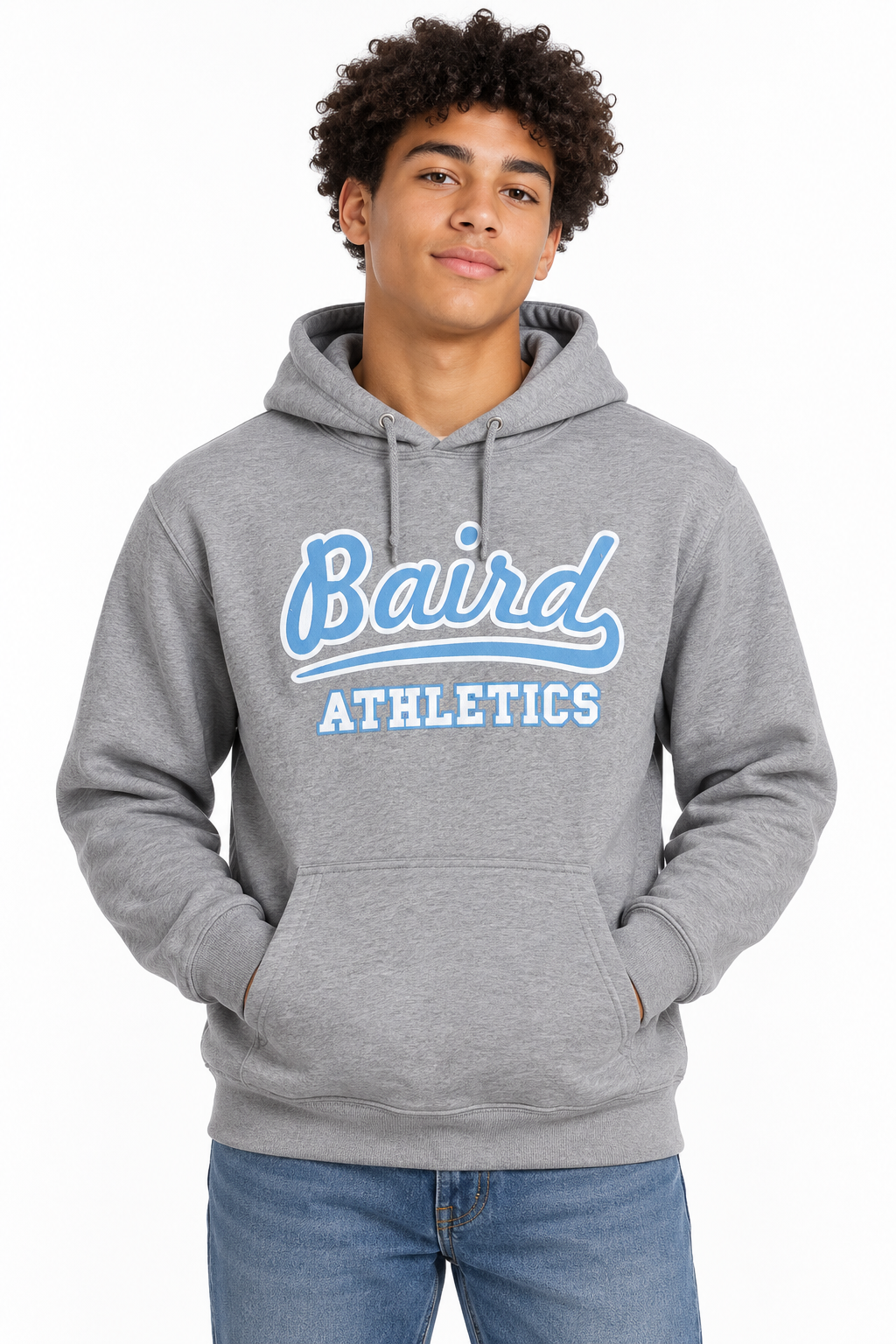 Baird Athletics 50/50 Unisex Pullover Hoodie - Grey