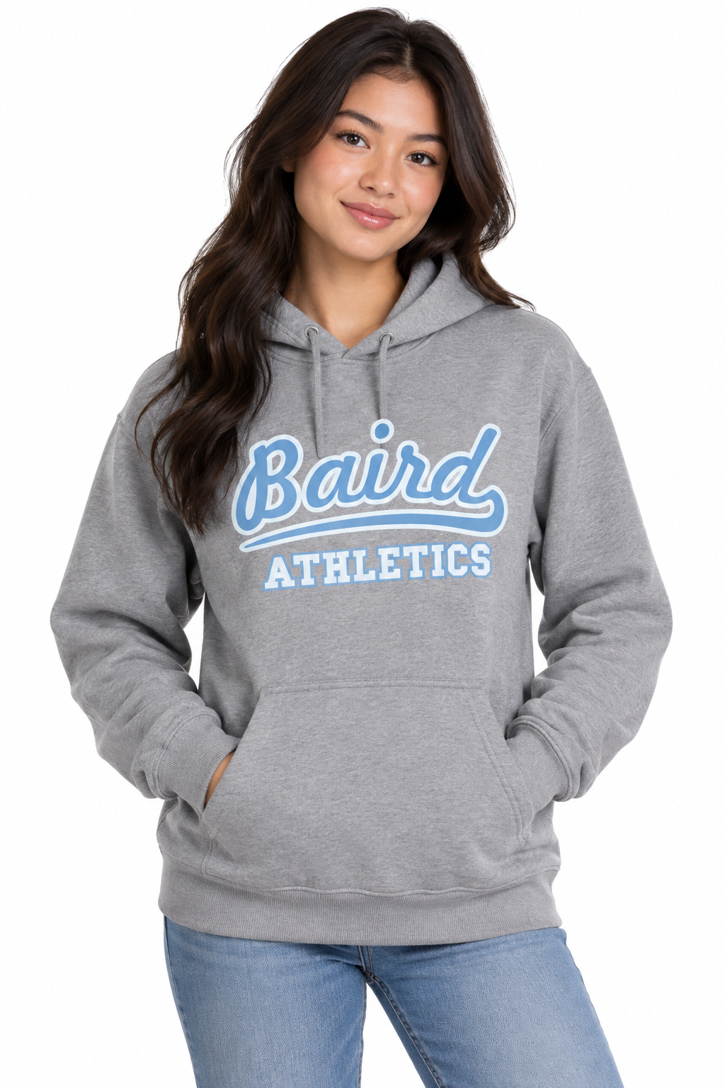 Baird Athletics 50/50 Unisex Pullover Hoodie - Grey