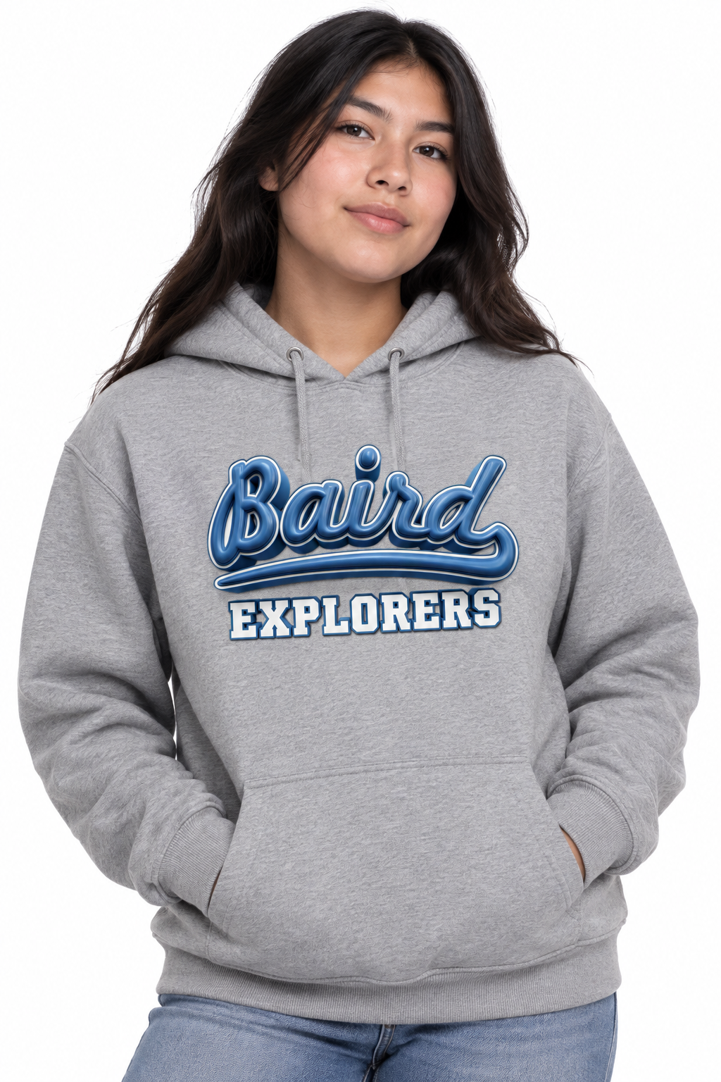 Baird Explorers 50/50 Unisex Pullover Hoodie - Grey